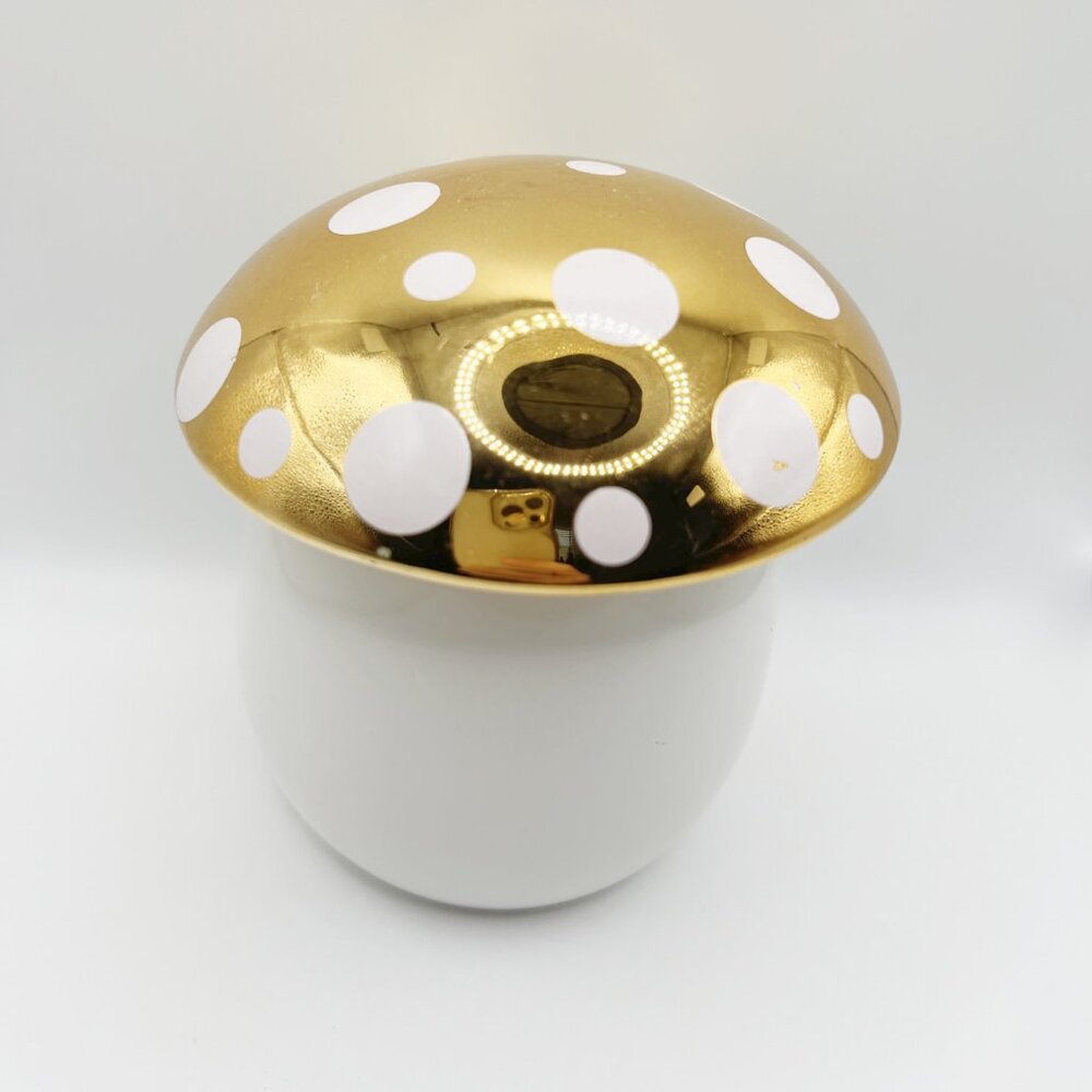NEW Sand + Fog - Gold Mushroom Candle - Pumpkin Harvest, Gold/White Fall Candles